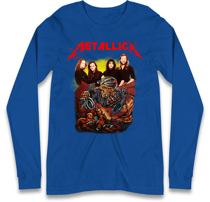 Metallica Skelington Long Sleeve T Shirt