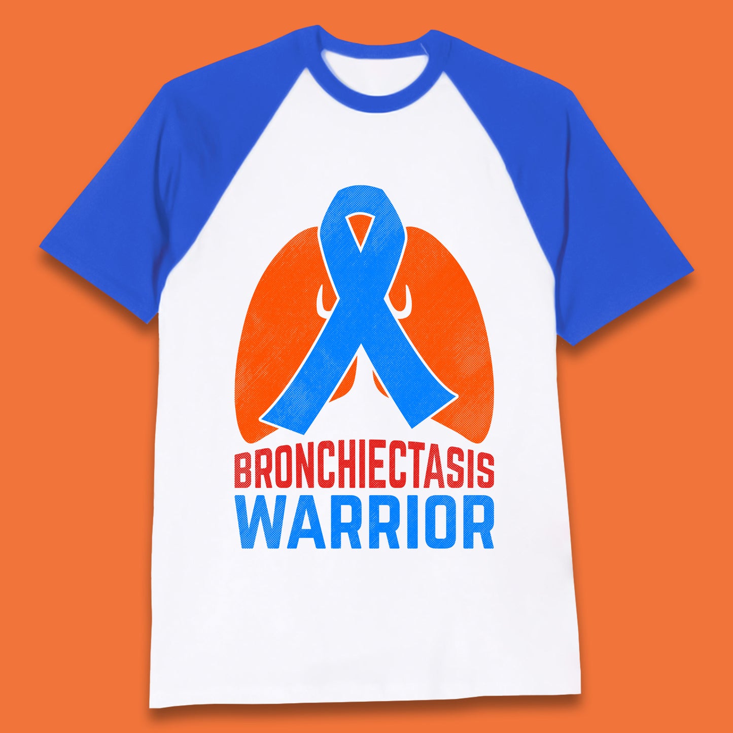 Bronchiectasis Warrior Support Unbreakable Awareness Survivor Baseball T Shirt