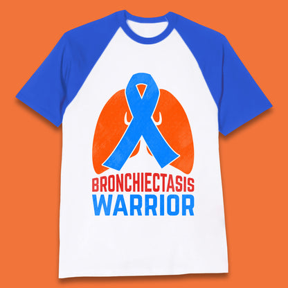 Bronchiectasis Warrior Support Unbreakable Awareness Survivor Baseball T Shirt