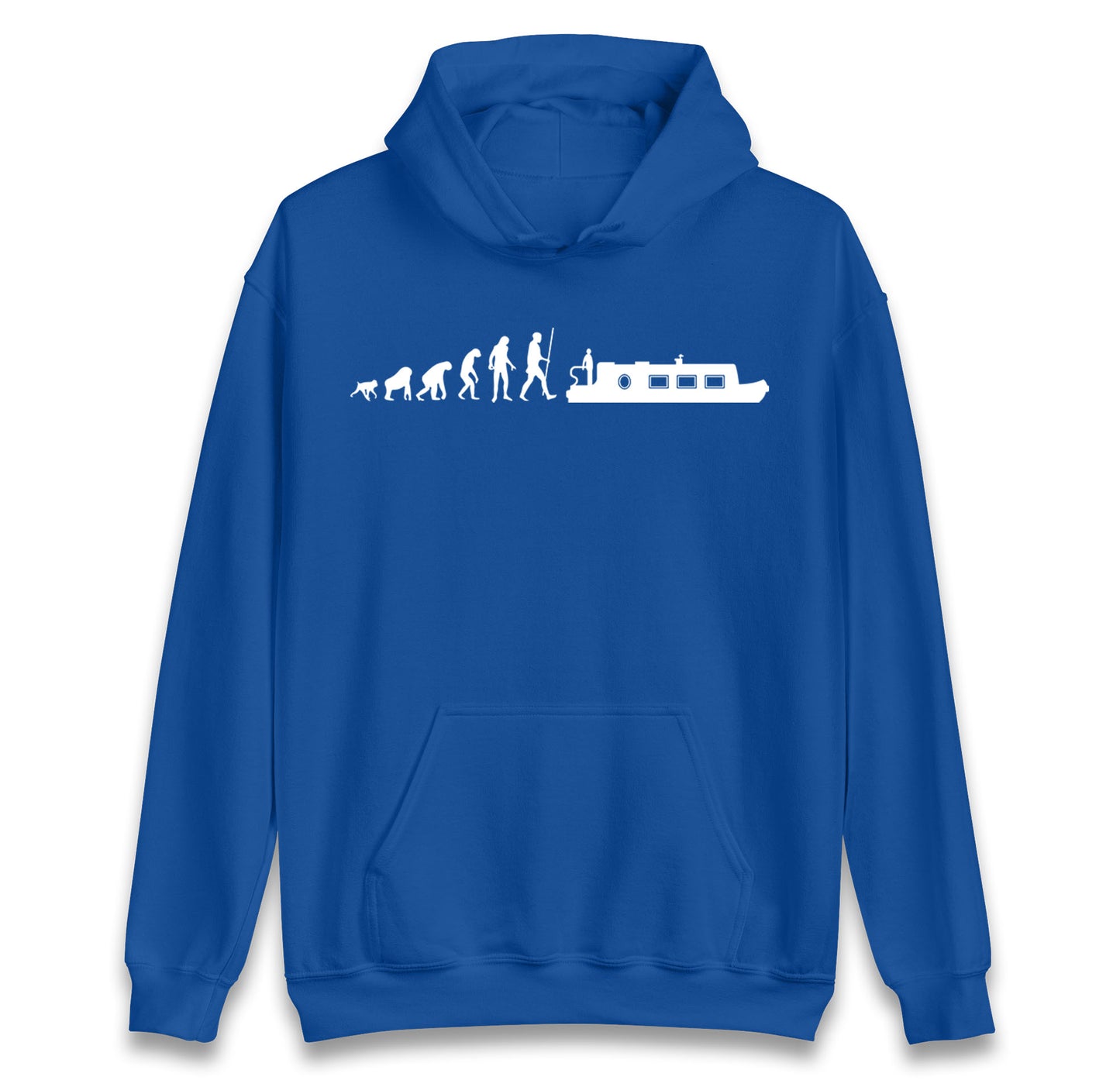 Human Evolution Canal boat hoodie
