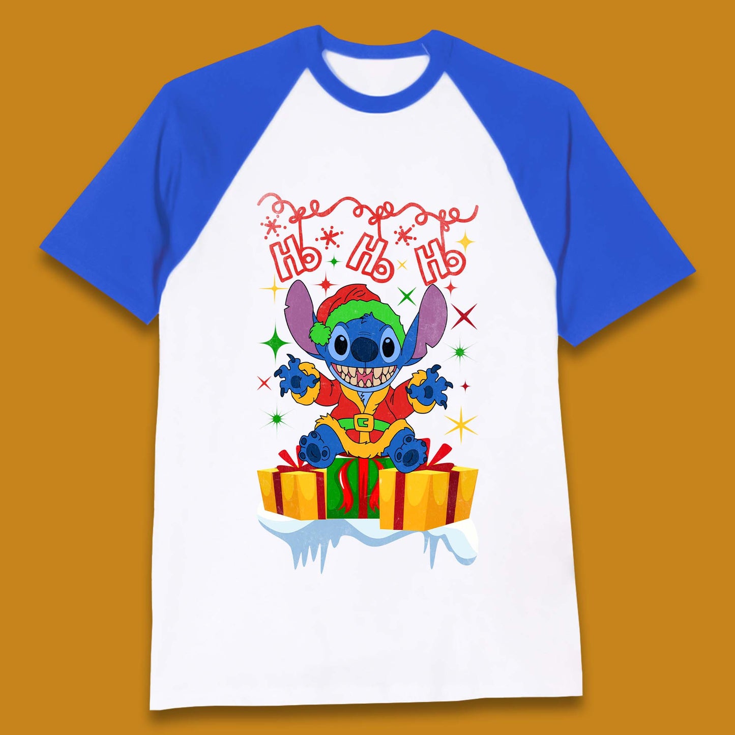 Elf Stitch Christmas Baseball T-Shirt