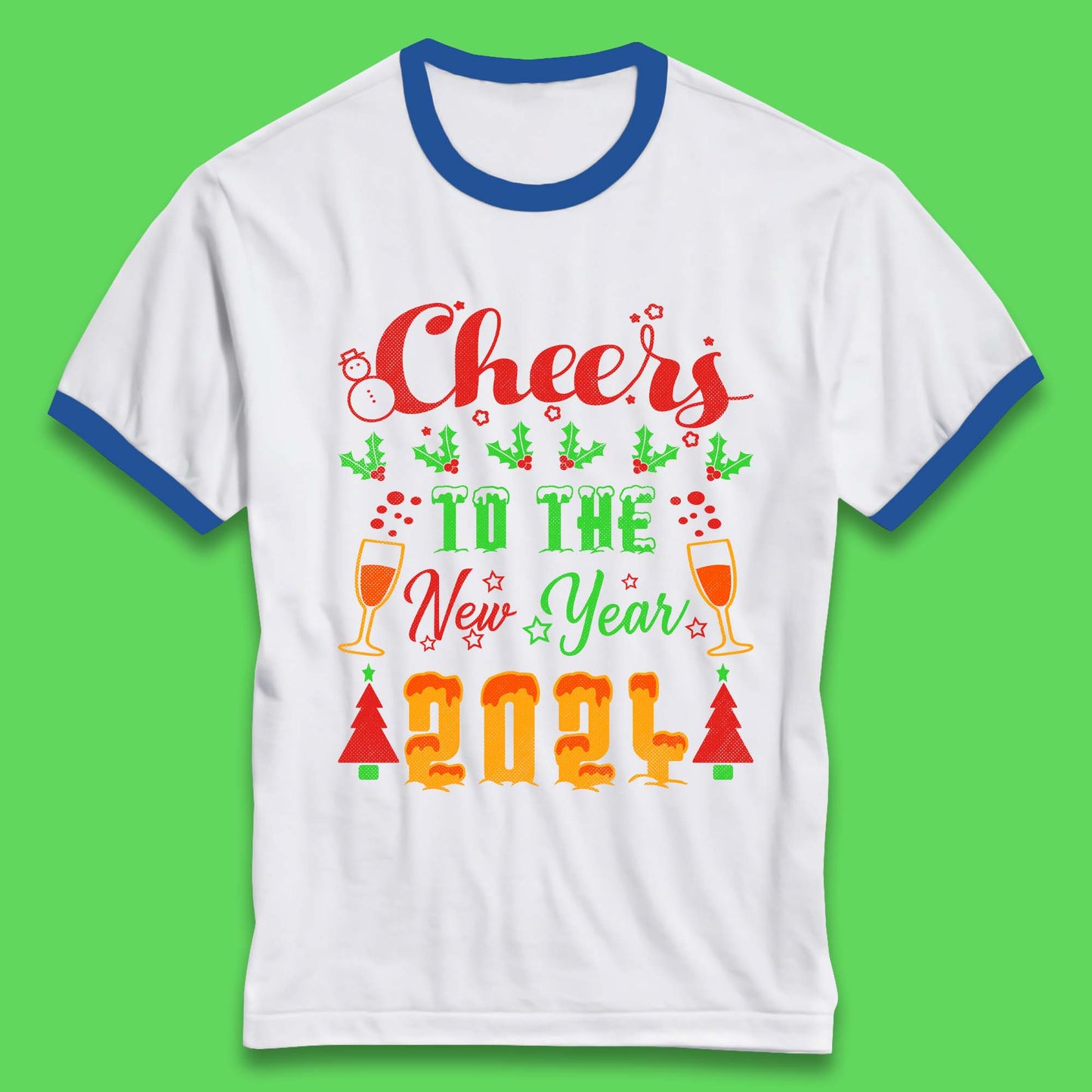 Cheers To The New Year 2024 Ringer T-Shirt