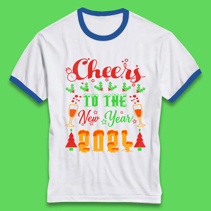 Cheers To The New Year 2024 Ringer T-Shirt