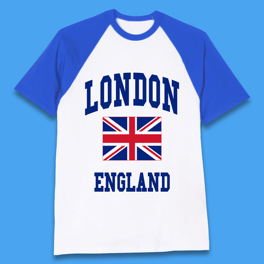 London England Flag Great Britain United Kingdom Uk Union Jack Souvenir British Flag Baseball T Shirt