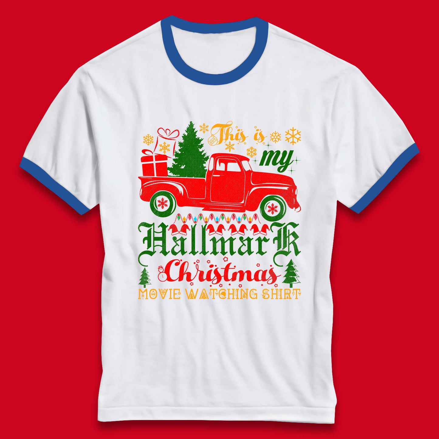 hallmark christmas movie ringer t shirt