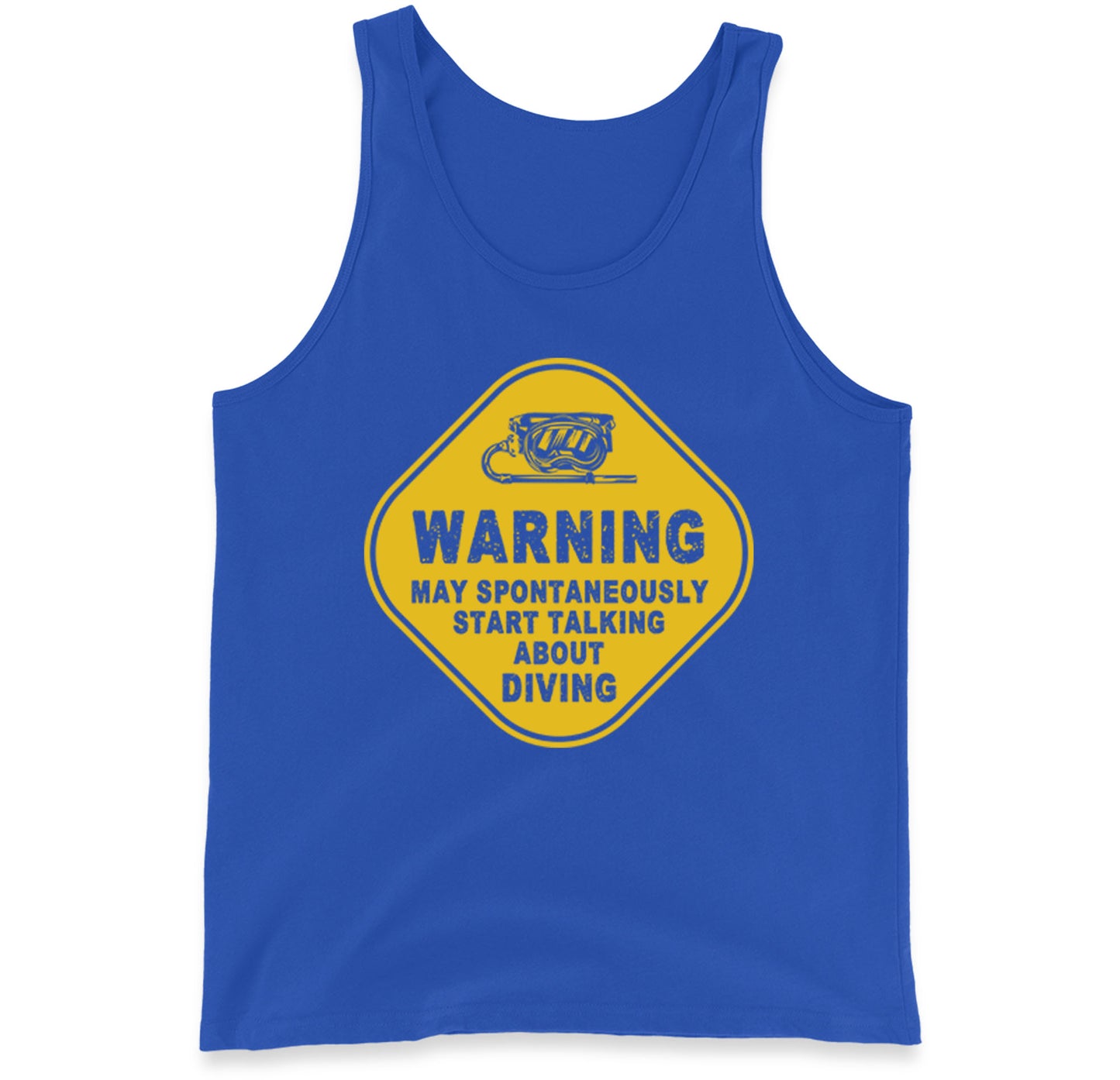 warning diving tank top