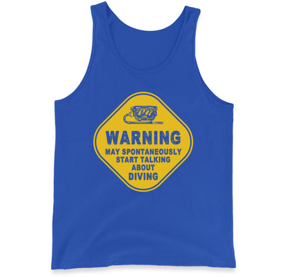warning diving tank top