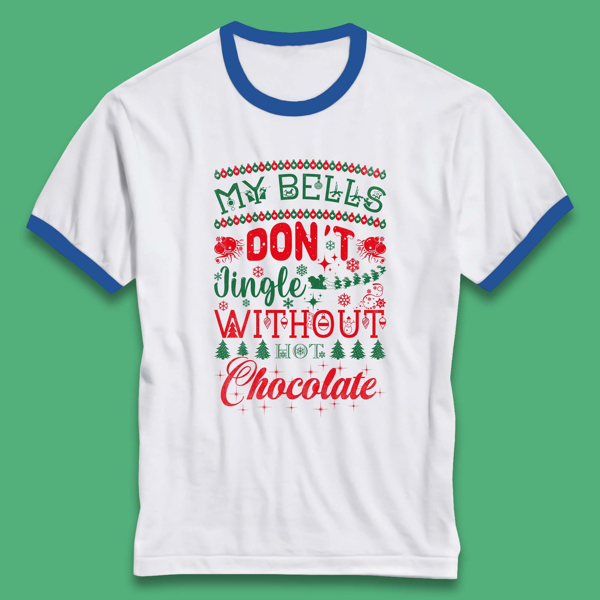 funny christmas chocolate ringer t shirt