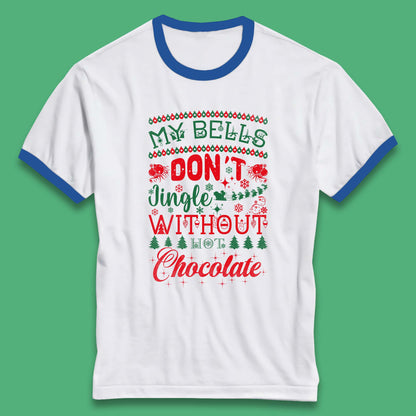 funny christmas chocolate ringer t shirt