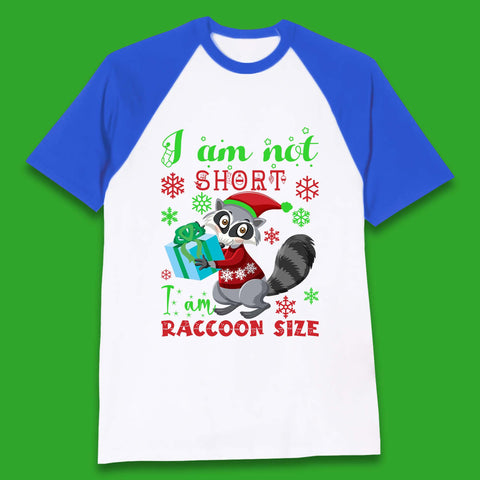 Raccoon Christmas Baseball T-Shirt