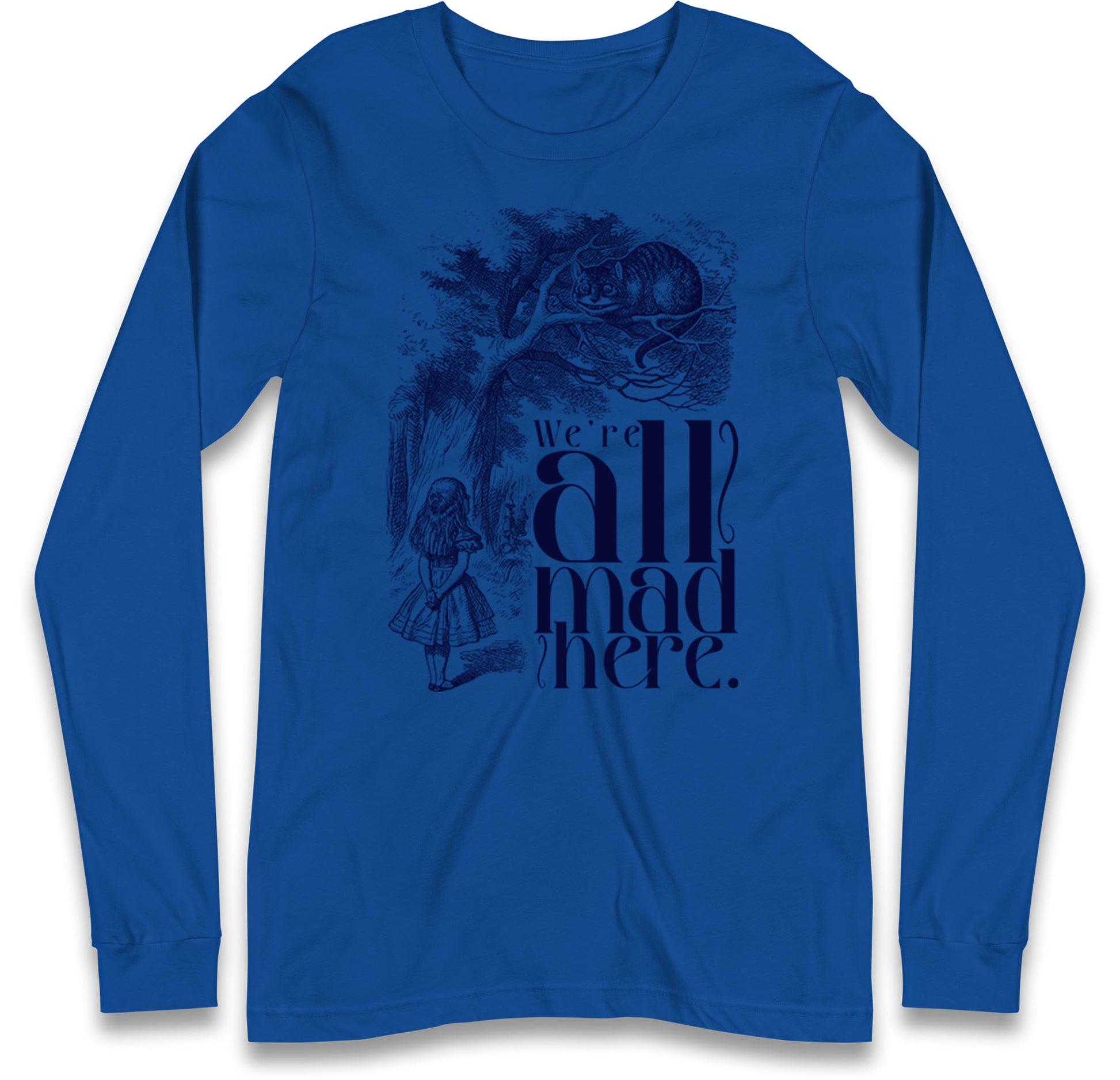 Alice And Cheshire Cat Long Sleeve T Shirt