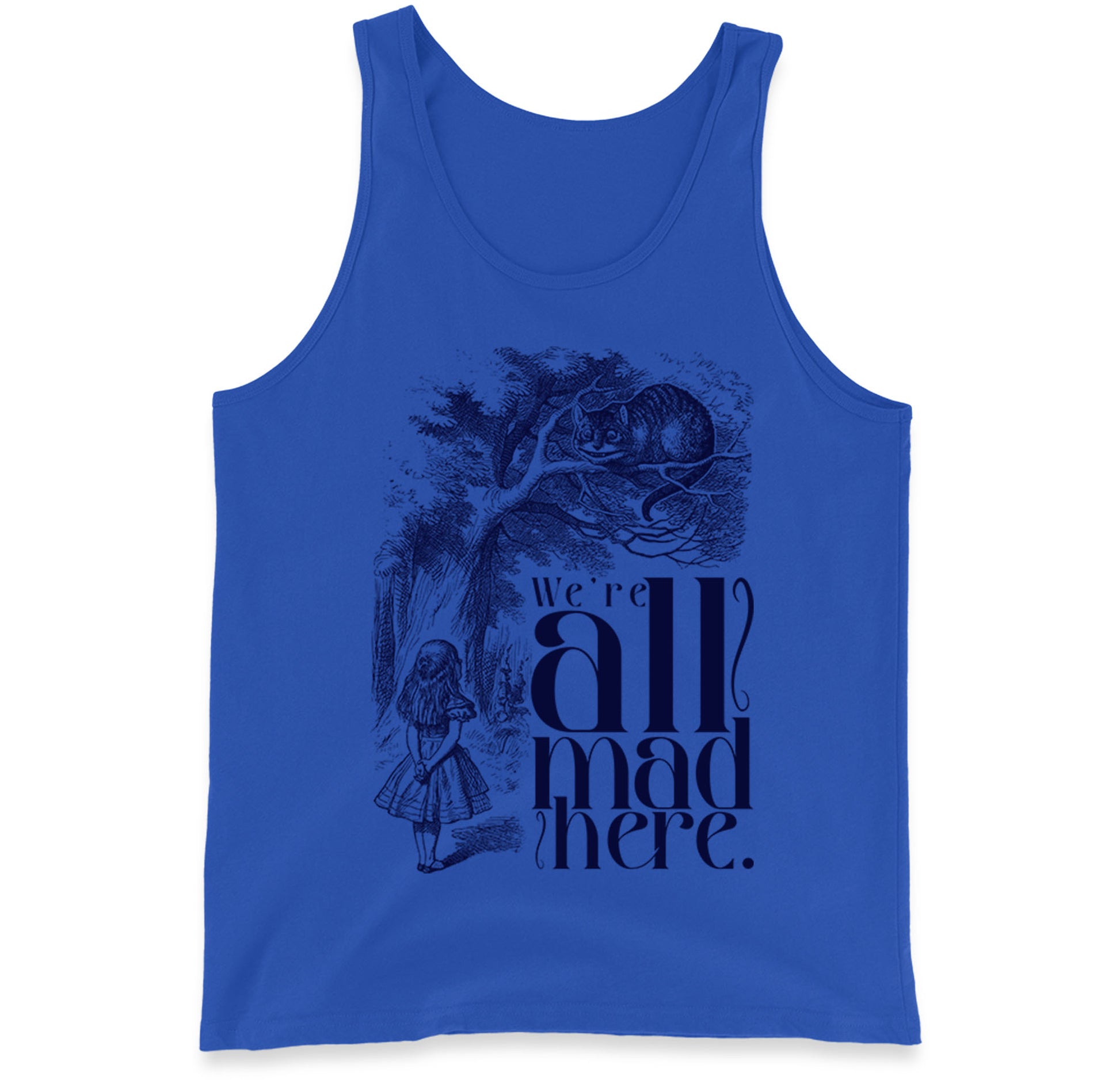 Alice And Cheshire Cat Tank Top