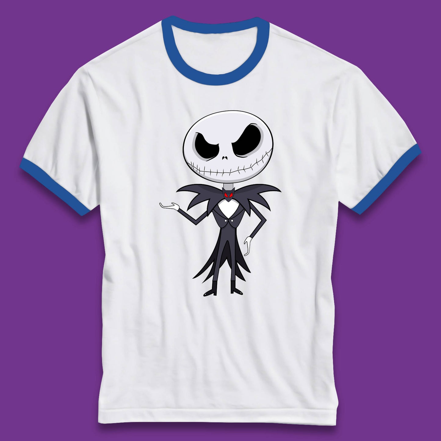 jack skellington christmas ringer t shirt