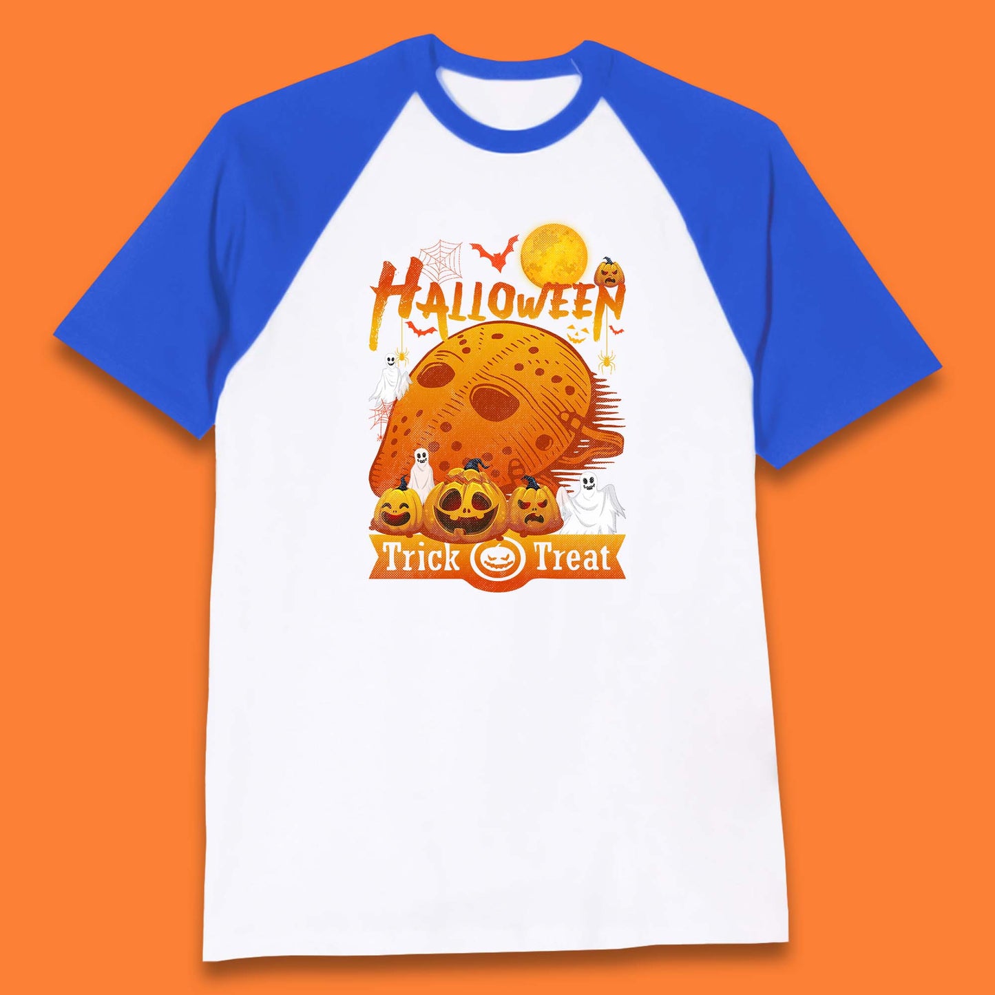 Happy Halloween Jason Voorhees Face Mask Halloween Friday The 13th Horror Movie Halloween Pumpkins Baseball T Shirt