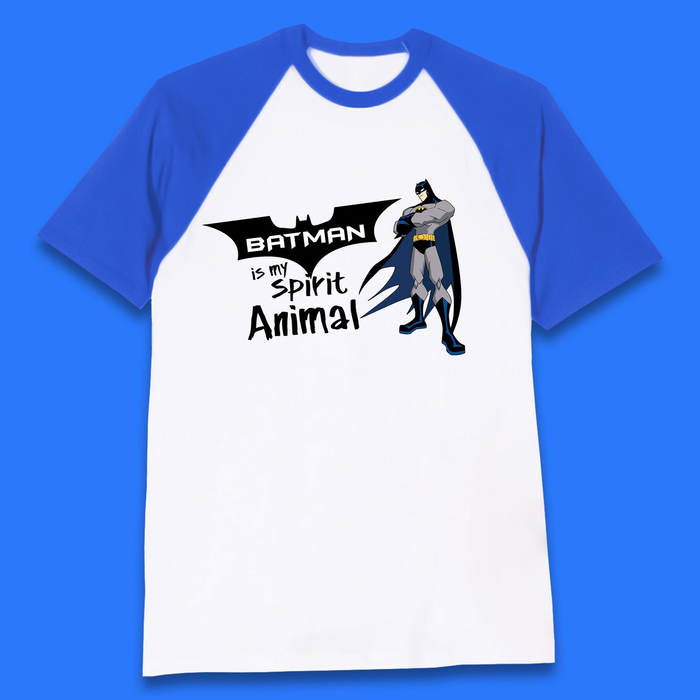 Batman Is My Spirit Animal DC Comics Batman Basic Logo Superhero Dc Movie Character Baseball T Shirt