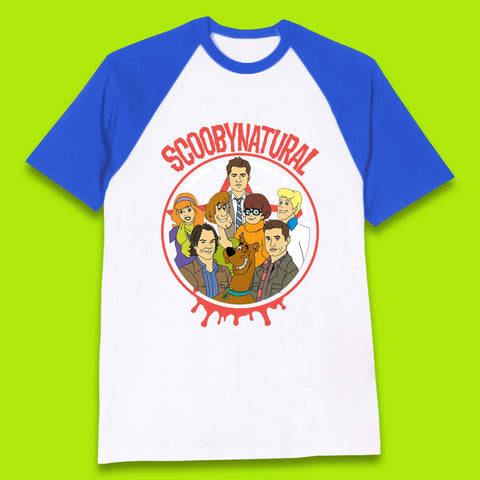 Scooby-Doo Scoobynatural Mash Up Group Shot Poster Happy Halloween Baseball T Shirt