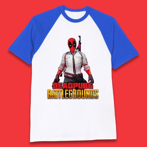 Deadpubg Battlegrounds Deadpool FPS Comic PUBG PlayerUnknown'S Battlegrounds Inspired Parody Gaming Baseball T Shirt