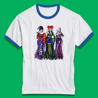 Halloween The Sanderson Sisters From Hocus Pocus Vintage Halloween Witches Ringer T Shirt