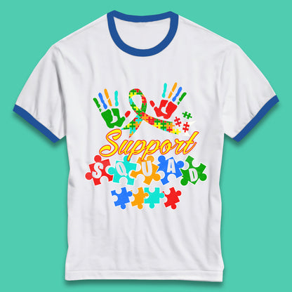 Autism Support Squad Ringer T-Shirt