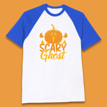 Scary Ghost Halloween Scream Ghost Face Horror Scary Pumpkin Ghostface Baseball T Shirt