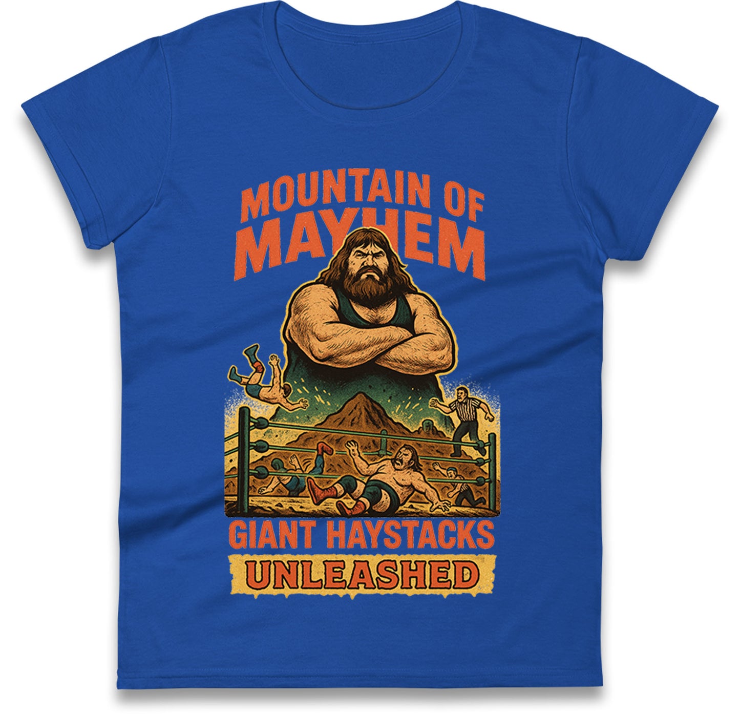 Giant Haystacks Ladies T Shirt