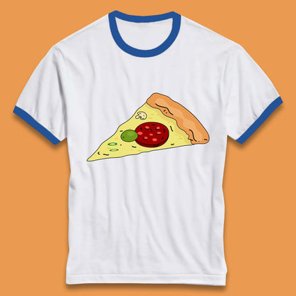 Italian Pizza Slice Pizzaologist Pizza Lover Pizza Holic Pizza Addict Ringer T Shirt