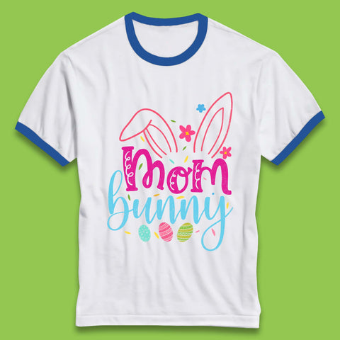 Mom Bunny Ringer T-Shirt