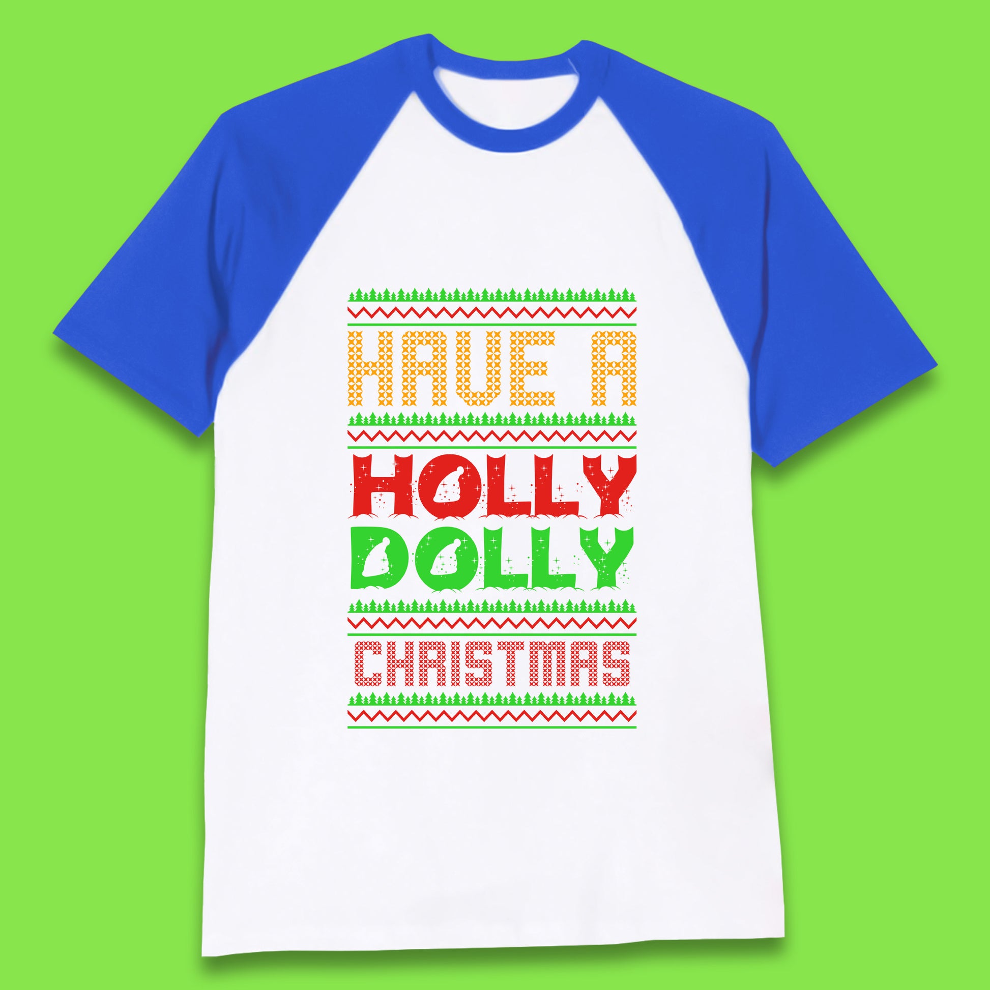 holly dolly christmas baseball t shirt