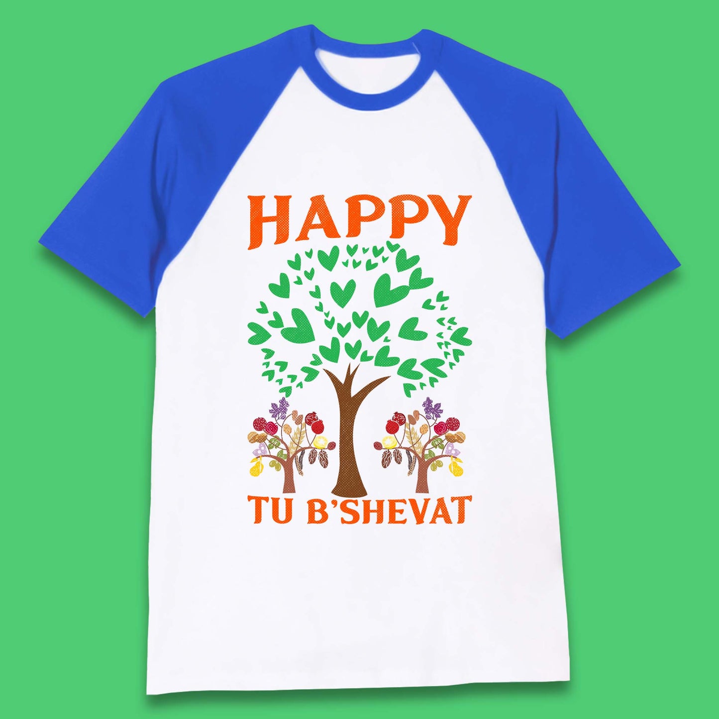 Happy Tu B'Shevat Baseball T-Shirt