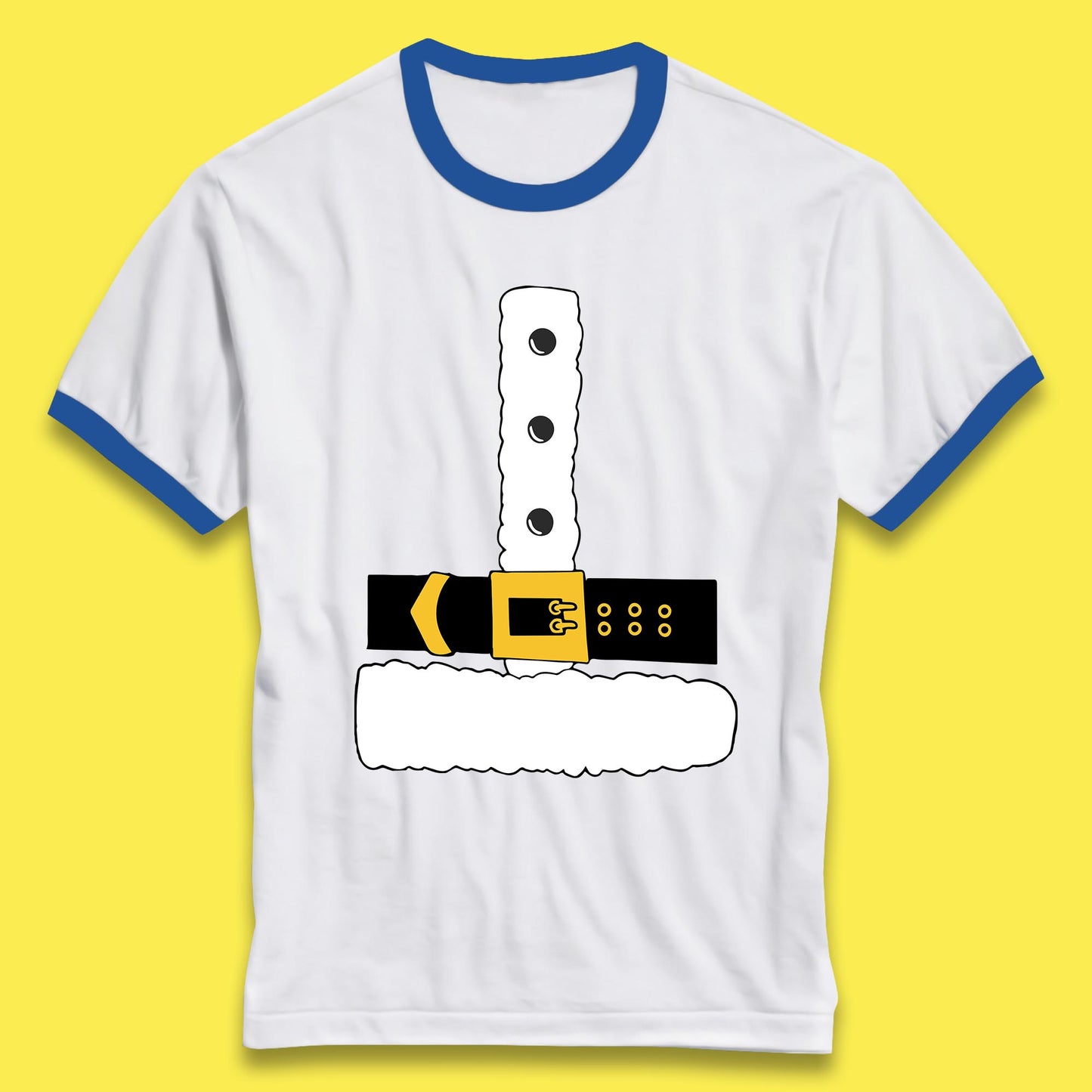 christmas santa claus costume ringer t shirt