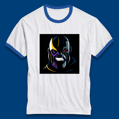 Thanos Comic Book Supervillain Fictional Characters Avengers Endgame Marvel Villian Ringer T Shirt