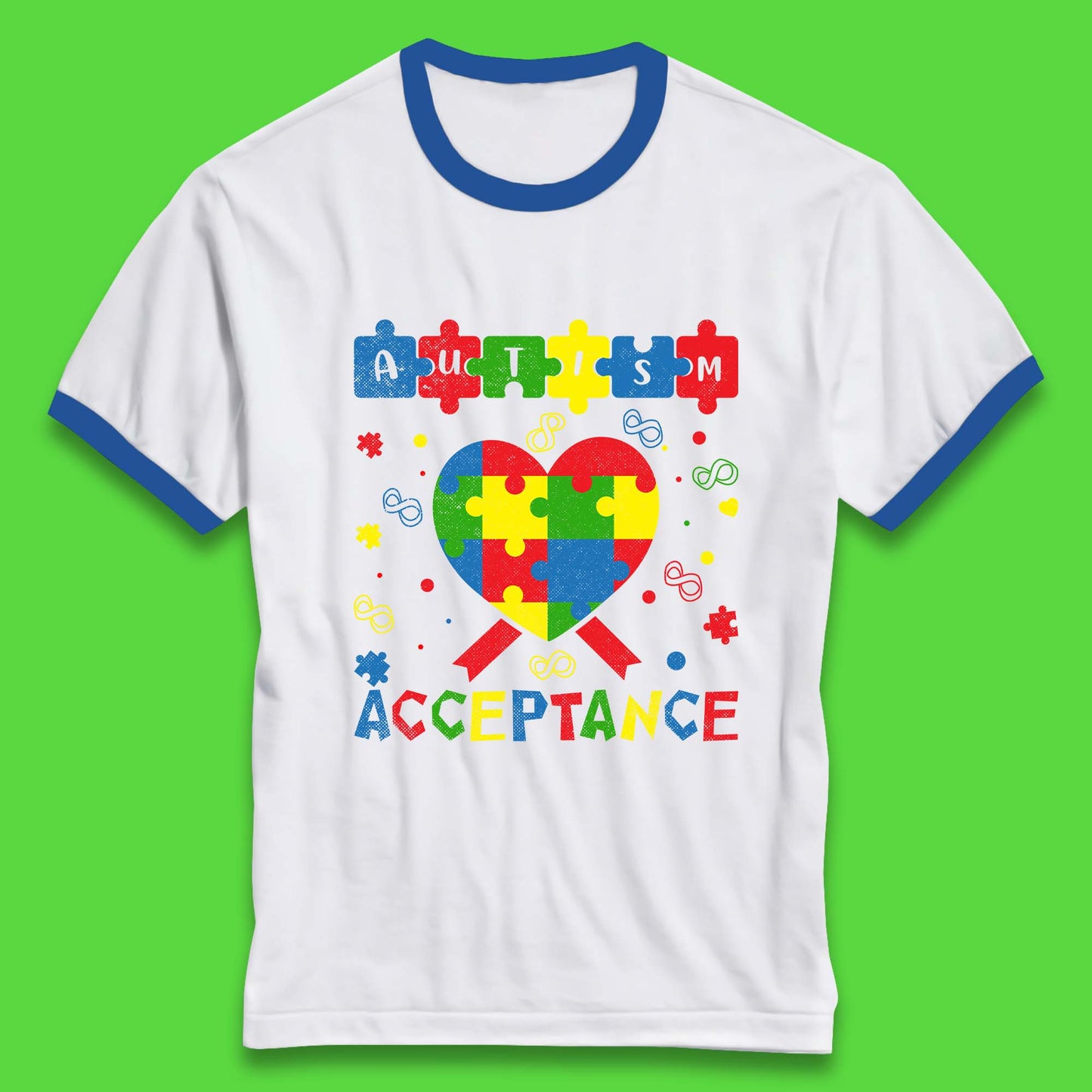 Autism Acceptance Awareness Ringer T-Shirt