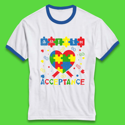 Autism Acceptance Awareness Ringer T-Shirt