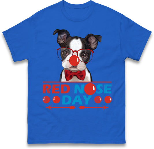 dog red nose day t shirt