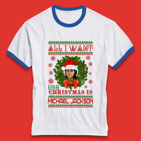 Michael Jackson Christmas Ringer T-Shirt
