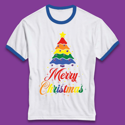 Pride Christmas Tree Ringer T-Shirt