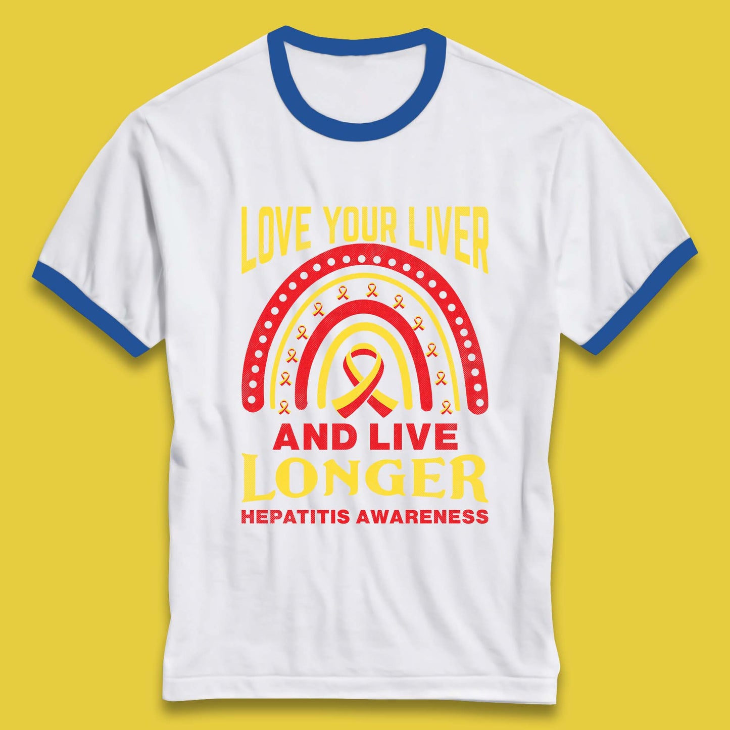 Hepatitis Awareness Ringer T-Shirt