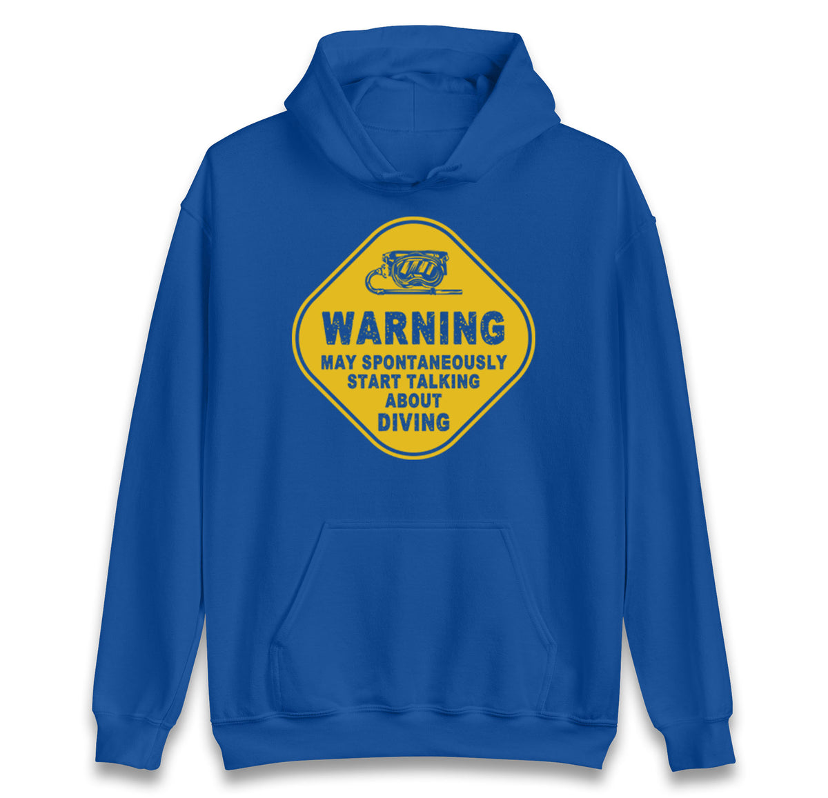 warning diving hoodie
