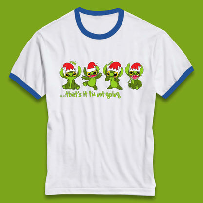 Grinch Stitch Christmas Ringer T-Shirt