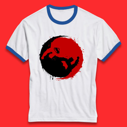 Dc Comics American Superheros Superman And Batman Fictional Movie Character Anime Yin Yang Spoof Ringer T Shirt
