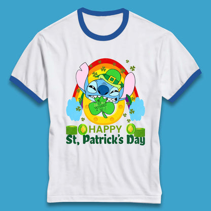 St. Patrick's Day Stitch Ringer T-Shirt