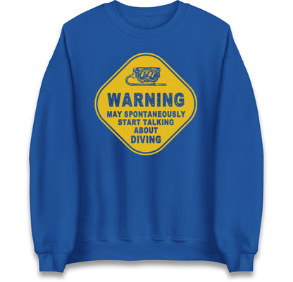 warning diving jumper
