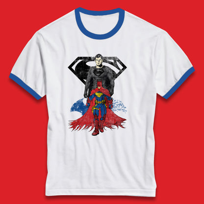 Batman And Superman Future State Dark Detective Superhero Comic Book Characters DC Comics Ringer T Shirt