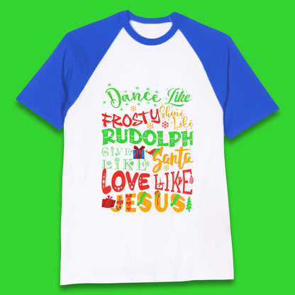 Dance Like Frosty Christmas Baseball T-Shirt
