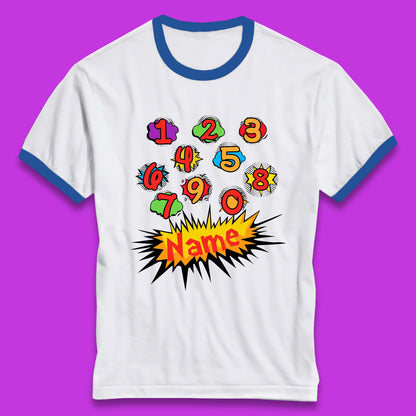 Personalised Number Day Ringer T-Shirt