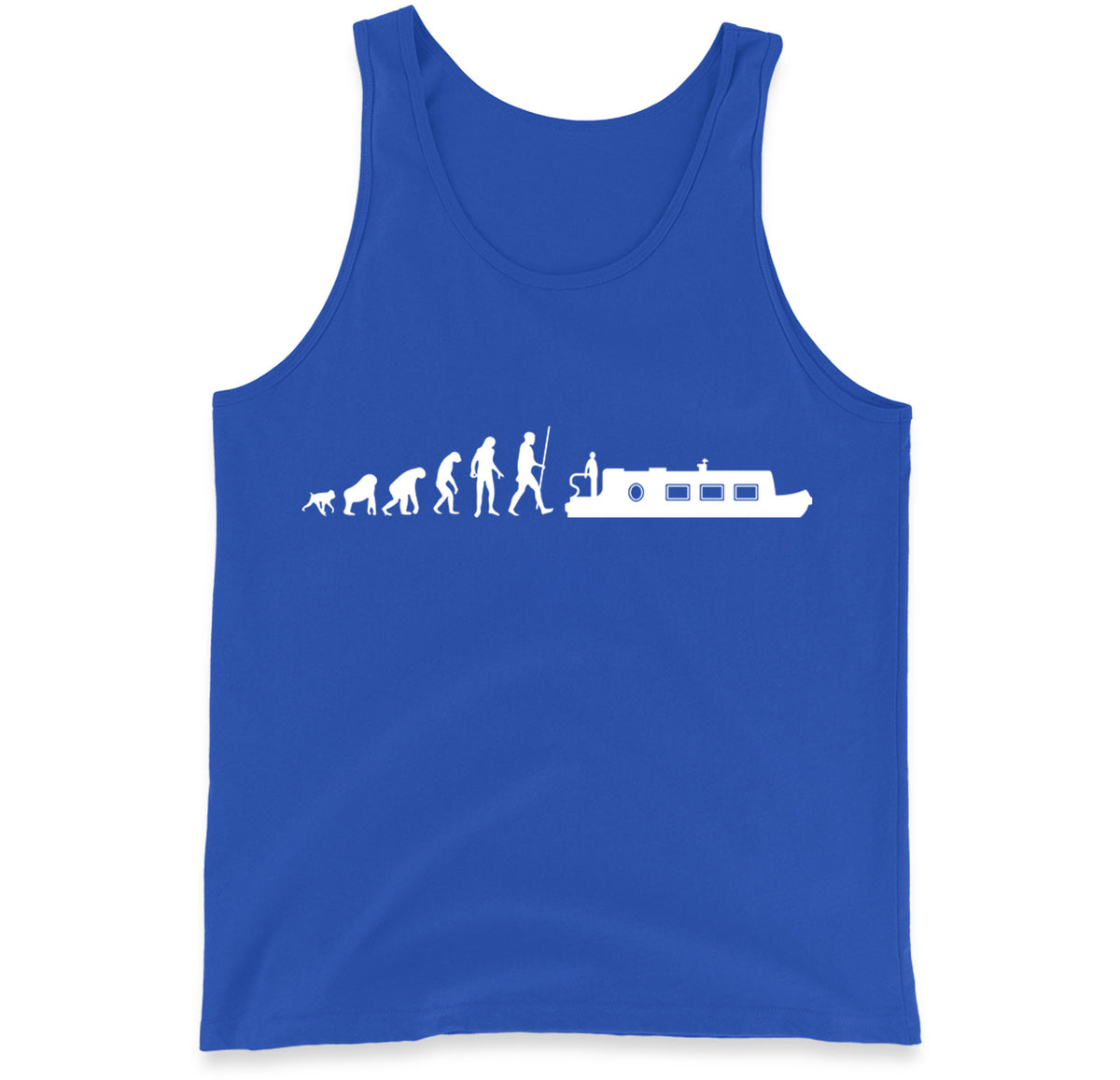 Human Evolution Canal boat Tank Top