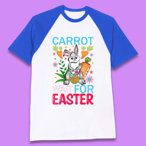 Carrot Wait For Easter Baseball T-Shirt