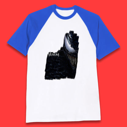 Angry Venom Amoled Half Face And Body Logo Marvel Avengers Superheros Movie Character Baseball T Shirt