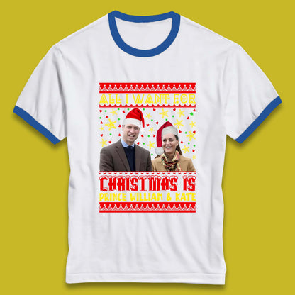 Prince William & Kate Christmas Ringer T-Shirt