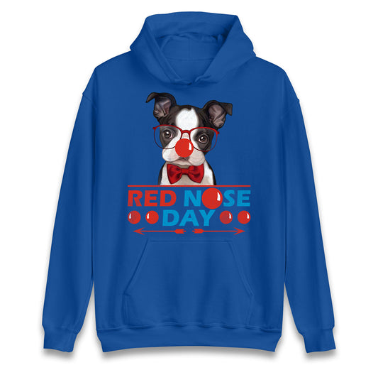 dog red nose day hoodie